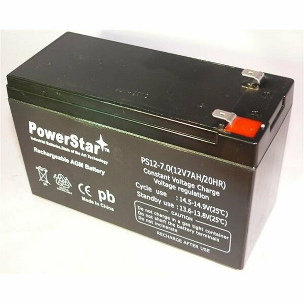 Powerstar Px12072 Replacement Battery By 12V 7.0Ah PO46572
